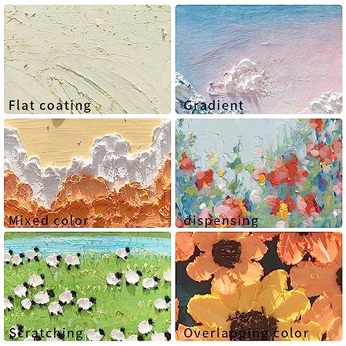 Mifuner Soft Oil Pastels Set (6 Sticks,6 Colors),Colors Heavy Oil Pastels Vibrant and Creamy,Pastel Art Supplies for Artists,Gallery Oil Painting Stick,Adult Art Drawing. Red - color: Pastel-6pcs Red