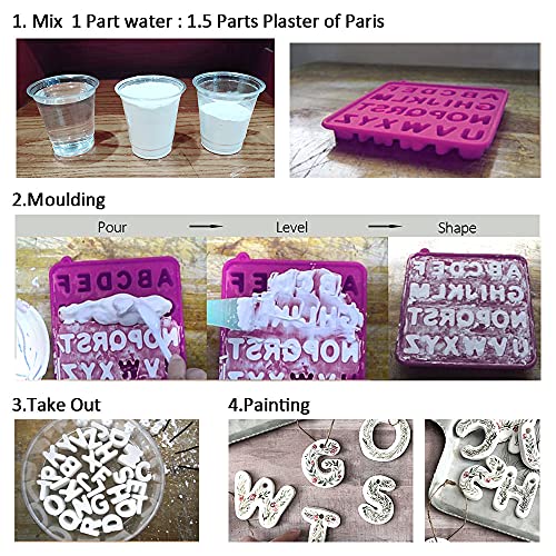 Falling in Art 1lb Plaster of Paris - Plaster Hand Mold Casting Kit Powder, Gypsum Cement, Pottery & Ceramic Plaster Powder for Crafts, Sculpture, Diorama and Home Decor - size: 1lb