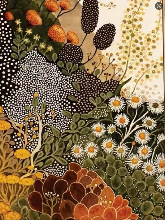 GEMOUJ Vintage Wild Flowers Paint by Numbers for Adults -Wild Flowers Adults Paint by Numbers Kits,DIY Paint by Number Acrylic Canvas Painting Art Kits for Home Decor 16 x 20 Inch - color: GM30