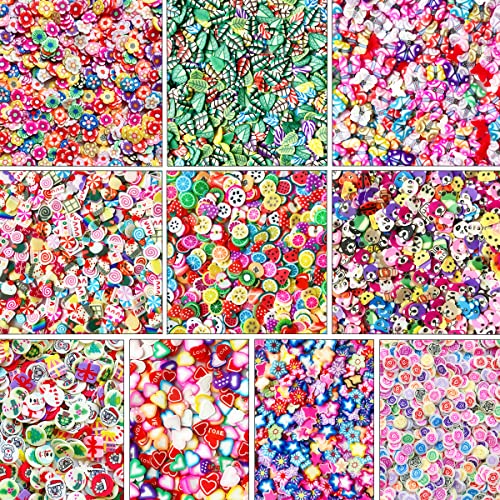 10000 PCS Nail Art Slices Fruits Slice Polyme Slices for Nail Art and Cellphone Decorations（10000 PCS） - color: Pattern-10000PCS