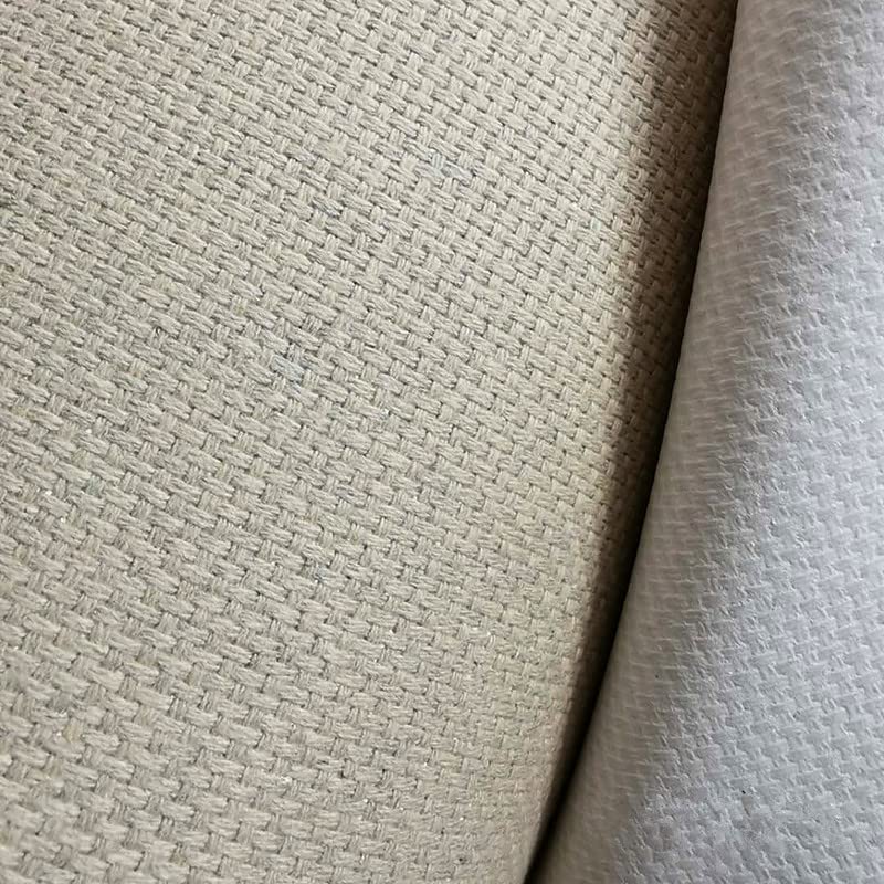Cotton Canvas Roll, Canvas Roll for Painting Cotton Linen Blend Primed Acid-Free 48cm x 5m 330-550gsm(550gsm Rough) - color: 550gsm Rough