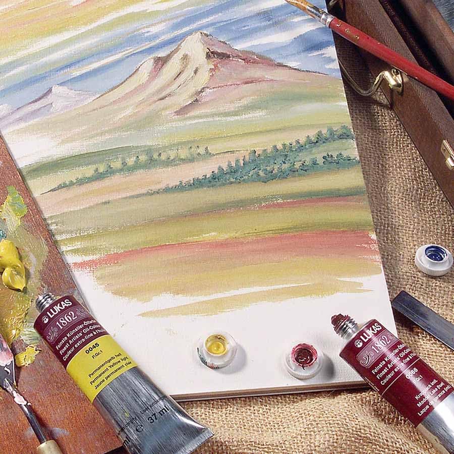Lukas 1862 Professional German Oil Paint, Geranium Lake 37 mL - w/Beeswax & Non-Yellowing Sunflower Oil, Short Drying Time, Smooth, Outstanding Lightfastness - color: Geranium Lake, size: 1.25 Fl Oz (Pack of 1)