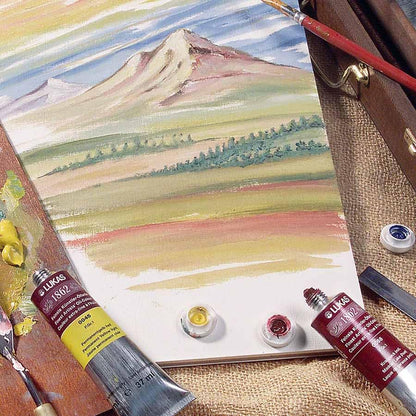 Lukas 1862 Professional German Oil Paint, Geranium Lake 37 mL - w/Beeswax & Non-Yellowing Sunflower Oil, Short Drying Time, Smooth, Outstanding Lightfastness - color: Geranium Lake, size: 1.25 Fl Oz (Pack of 1)