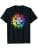 Acrylic Paint Pouring Artist Fluid Art Painter Color Wheel T-Shirt - color: Black, size: Small